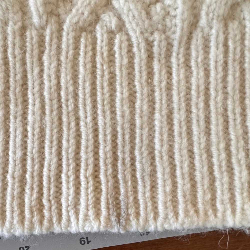 Polo Ralph Lauren Size Large Classic Cream Cable Knit Alpaca Wool Crew Neck Mens - Picture 13 of 13
